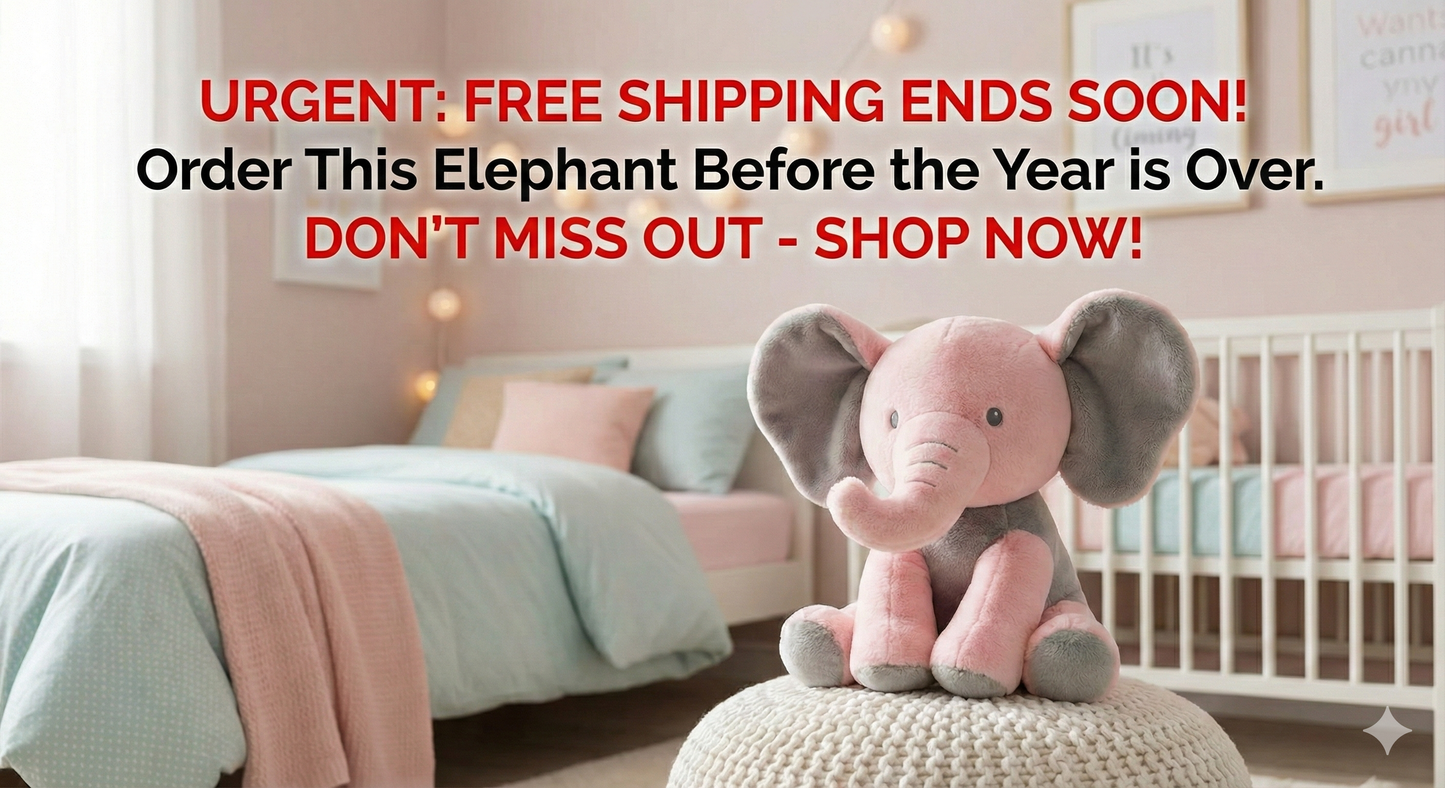 Peek-A-Boo Elephant Plush Toy – Interactive, Musical & Soothing for Babies