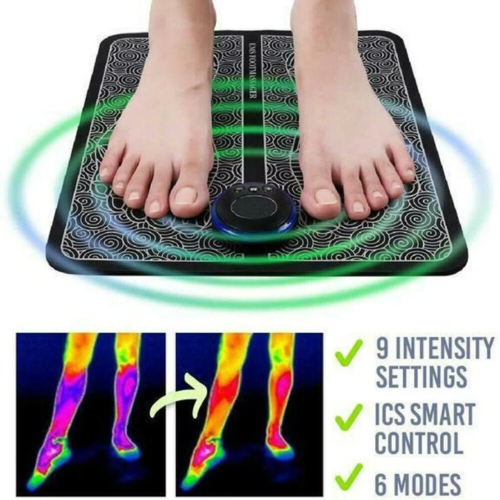 Electric EMS Foot Massager Pad – Foot & Leg Muscle Stimulator for Complete Relaxation