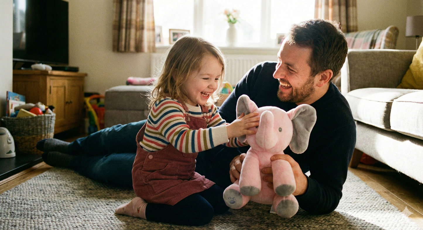 Peek-A-Boo Elephant Plush Toy – Interactive, Musical & Soothing for Babies