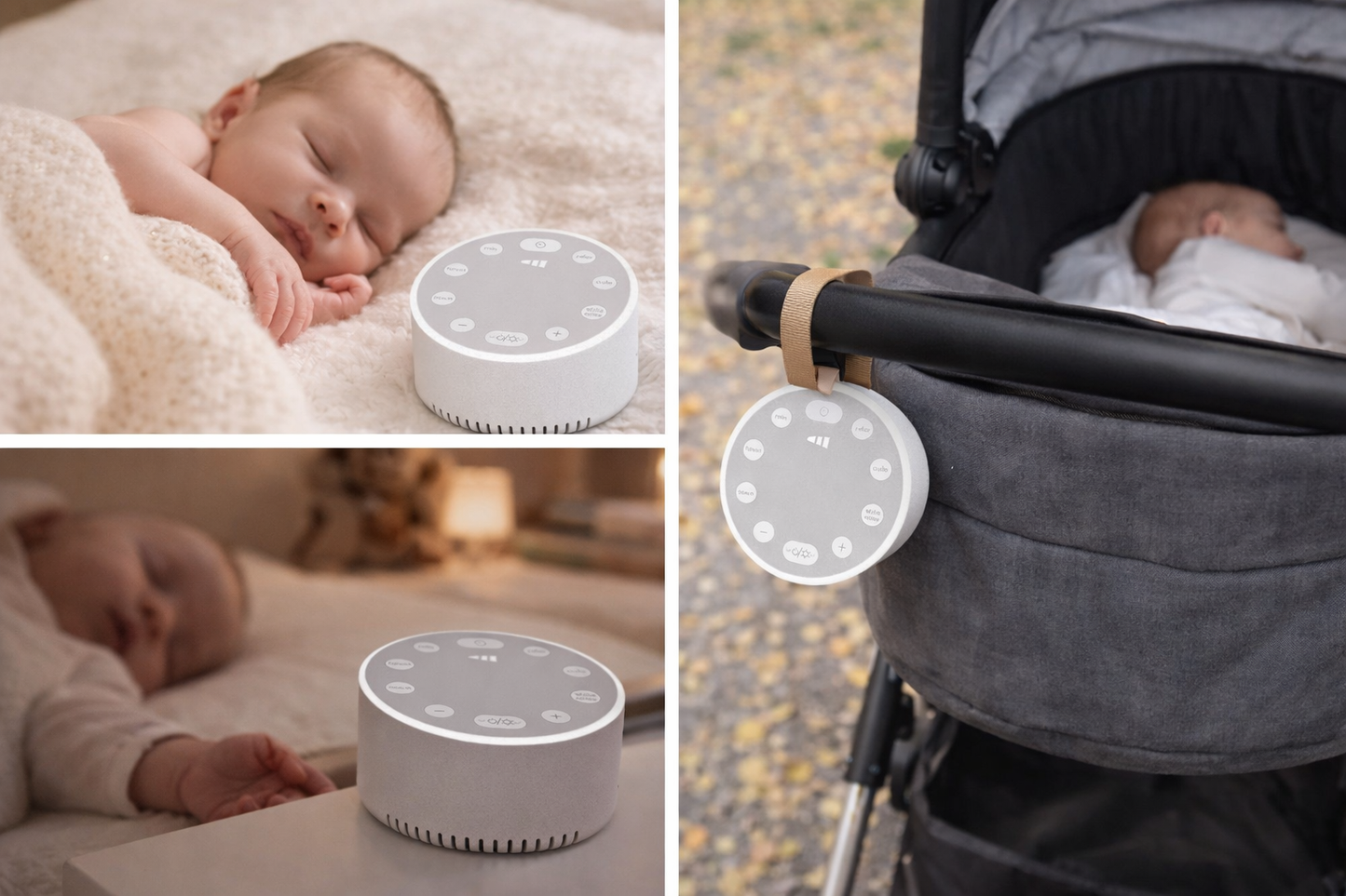 White Noise Sleep Device with Breathing Light – Relax, Unwind & Fall Asleep Faster