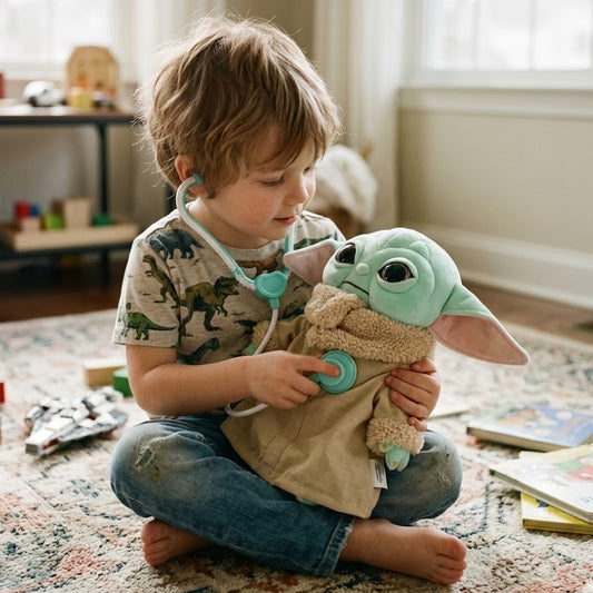 Cute “Green Alien” Plush Toy (Round 8" Character Pillow)